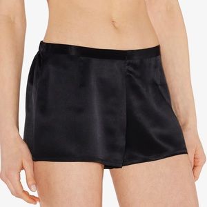 LA PERLA Black Silk Pajama Shorts | IT:4 or US:L |
